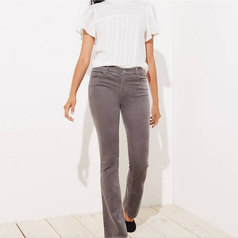 ☔️🔹️Loft Gray Lightweight Corduroy Jeans Size 6